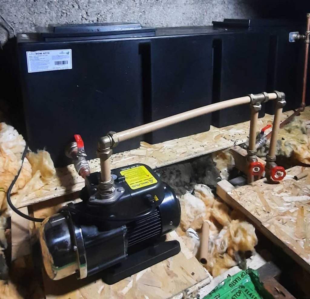 New Attic Water Tank